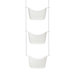 Bask Shower Caddy in White and Nickel (Set of 3)