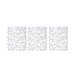 Arbera Wall Art in White (Set of 3)