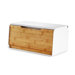 Slice Bread Box with Built-In Bamboo Cutting Board