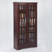 Glass Door Tall Multimedia Cabinet