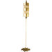 One Light Nettle Gold Floor Lamp
