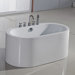 PureScape 169 Semi-Freestanding Acrylic Bathtub