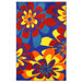 New Wave Neon Flowers Rug