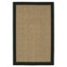 Raffia Black/Gold Reed Rug