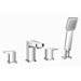 Safire Double Handle Deck Mount Roman Tub Faucet Trim