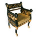 Caesar's Royal Lions Throne Fabric Arm Chair
