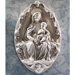 Madonna and Child Wall Sculpture in Stool