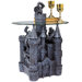 Lord Langton's Castle Glass Topped Sculptural End Table