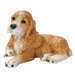 Cocker Spaniel Puppy Dog Statue in Brown