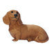 Dachshund Puppy Dog Statue in Brown