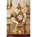 The Cherub's Harvest Clock in Ivory and Antiqued Faux Gold