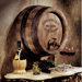 French Wine Barrel Wall Sculpture
