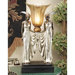 Art Deco Peacock Maidens Illuminated Statue