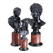 Heroes of Antiquity Ajax Caesar and  Adonis Sculptural Busts