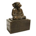 Spirit of Zen Meditating Dog Bookend