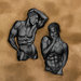 Demure Pose Male Torso Wall Sculpture (Set of 2)