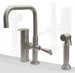 Gyro Two Handle Widespread Kitchen Faucet with Mixer and Side Spray