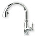 Metrohaus One Handle Single Hole Kitchen Faucet with Traditional Style Lever and Pull-out Spray