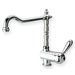 Metrohaus One Handle Single Hole Kitchen Faucet with Traditional Swivel Spout and Lever Handle