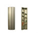 New Generation Corrugated Matte Aluminum Wall Mount Oval Shaped Storage Unit with Adjustable Shelves