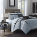 Highgate 6 Piece Jacquard Duvet Set in Blue