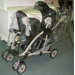 Extra Large Tandem (Front to Back) Stroller Rain and WeatherBug Cover