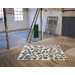 Black On White Flores Rug