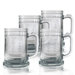 Set of 4 Tankard Mug 15 oz. Hand Cut Clipper Ship Pattern