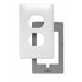 Single Gang Outlet Opening Screwless Wall Plate in White