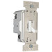 TradeMaster 1.6" 1000W Lighted Single Pole Toggle Dimmer Switch in Ivory