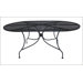 Charleston Oval Wrought Iron Dining Table