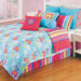 Pop Radiance Funky Flower Comforter Set in Aqua