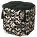 Yorke Cross Fabric Ottoman
