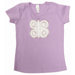 Butterfly Cap Sleeve T Shirt in Lavender