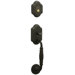 Monticello Right Handing Handleset with St. Annes Interior Lever in Oil Rubbed Bronze