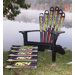 Fischer Ski Adirondack Chair and Ottoman