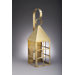 York 27" Two Candelabra Socket Pyramid Top H-Bars Wall Lantern