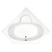 Curacao 60 x 60 x 23" Corner Soaking Bathtub