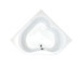 Tobago 60 x 60 x 23" Corner Whirlpool Jetted Bathtub