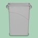 Slim Jim Waste Receptacle with Handles - 15 7/8 Gallon