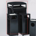 Howard Standard Black Large Hinged Top Receptacle