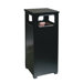 Flat Steel Top Waste Receptacle in Brown