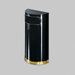 European and Metallic Series Half-Round Receptacle in Black / Brass