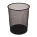 Steel Mesh Wastebasket in Black