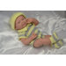 La Newborn - 14" Real Girl Vinyl Doll with Yellow Knit Outfit