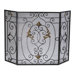 French 3 Panel Iron Fireplace Screen