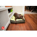 Backyard Greenery Rectangular Dog Bed in Pear / Rifle Green