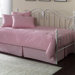 Paramount 5 Piece Twin Daybed Set in Solid Pink