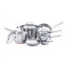 Gourmet Stainless Steel 10-Piece Cookware Set