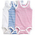 Classic Stripes Summer Babybody Baby Clothing in Rose Stripes